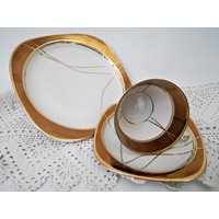 Alte Sammeltasse/Sammelgedeck Kupfer Trio Lettin + Ecklund Kupferfarbene Teetasse Alte Sammeltasse/Sammelgedeck Kupfer Trio Lettin + Ecklund Kupferfarbene Teetasse von Gernewieder