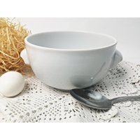 Alte Suppenschüssel Mit Griff/Müslischale Bowl Bauscher Weiden Germany 30Er Jahre Keramik von Gernewieder