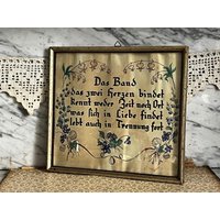 Alter Haussegen Handgeschrieben/Sprüchebild Spruch Mit Rahmen 1950Er Jahre Brocante Chic, Shabby Alter Haussegen Handgeschrieben/Sprüchebild Spruch Mit Rahmen 1950Er Jahre Brocante Chic, Shabby von Gernewieder