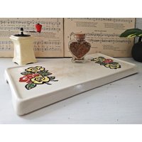 Alter Untersetzer Aus Keramik - Shabby von Gernewieder