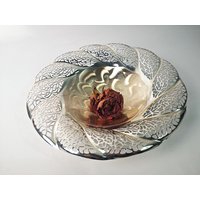 Dekorative Versilbert Schale/Obstschale Made in W. Germany Ø 24cm 9.5" von Gernewieder