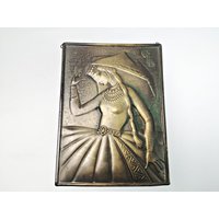 Geprägtes Relief Bild Aus Messing/Russisch Metallbild Handmade 14cm X 19cm Prägemalerei von Gernewieder