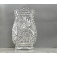 Große Kristallvase/Vase Kristall 1980Er Bleikristall von Gernewieder