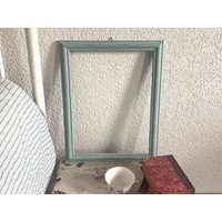 Hellblauer Bilderrahmen Zum Basteln/Dekorieren Shabby Chic Rahmen Aus Holz Pastellfarbener Holzrahmen Dopamine Decor von Gernewieder