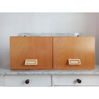 Karteikasten - Karteikarten Din A5 Aktenordner Akten Ablage A4 Karteikartenschrank Homeoffice Büro Industrial Mid Century von Gernewieder