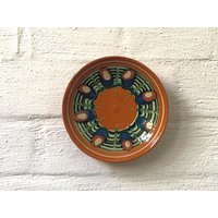 Kleiner Vintage Wandteller Aus Den 1960Er Jahren/Teller Keramik, Bunter Wandschmuck Sammelteller Mid Century Ddr Andenken Geschenk Kleiner Vintage Wandteller Aus Den 1960Er Jahren/Teller Keramik, Bunter Wandschmuck Sammelteller Mid Century Ddr Andenken Geschenk von Gernewieder