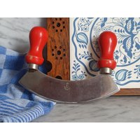 Kleines Wiegemesser/Kräutermesser/ Hackmesser Vintage von Gernewieder