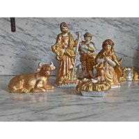 Krippe Figuren Aus Keramik/Krippenspiel Heilige Familie Religiöse Deko Weihnachtsgeschichte Jesus, Maria & Josef von Gernewieder