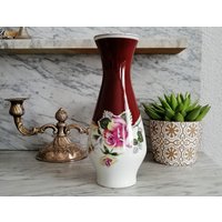 Retro Vase Rosen - Dekor/Porzellan Wagner & Apel von Gernewieder