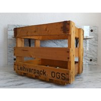 Rustikale Alte Kiste Aus Holz/Bierkiste Getränkekiste Weinkiste 38cm X 27, 5cm von Gernewieder