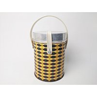 Thermobehälter/Eisbombe Eiskübel Thermoskanne Essensbehälter Glaseinsatz Silberglas Innen Vintage Thermobehälter/Eisbombe Eiskübel Thermoskanne Essensbehälter Glaseinsatz Silberglas Innen Vintage von Gernewieder