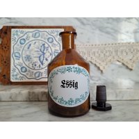 Vintage Apothekerglas 250 Ml/"Essig" Apothekerflasche Mit Deckel 0, 25 L Braune Medizinflasche Vintage Apothekerglas 250 Ml/"Essig" Apothekerflasche Mit Deckel 0, 25 L Braune Medizinflasche von Gernewieder