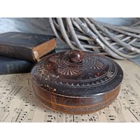 Vintage Deckeldose/Holzbox Schatulle Vintage Deckeldose/Holzbox Schatulle von Gernewieder