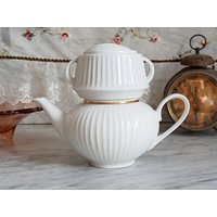 Vintage Kaffeebereiter/60Er Kaffeekanne - Lichte U. Piesau Porzellan Mid Century von Gernewieder