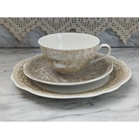 Vintage Kaffeegedeck Grau-Weiß Marmoriert/M. Freitag Großbreitenbach Ersatzgeschirr Rar Vintage Kaffeegedeck Grau-Weiß Marmoriert/M. Freitag Großbreitenbach Ersatzgeschirr Rar von Gernewieder