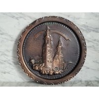 Vintage Kupferteller/Wandteller Relief Dom Brixen Reliefbild Aus Kupfer Sammelteller Made in Italy Vintage Kupferteller/Wandteller Relief Dom Brixen Reliefbild Aus Kupfer Sammelteller Made in Italy von Gernewieder