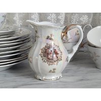 Vintage Milchkännchen/Kahla Porzellan Perlmutt-Dekor 1970Er Jahre Nymphen Und Perlmutt Vintage Milchkännchen/Kahla Porzellan Perlmutt-Dekor 1970Er Jahre Nymphen Und Perlmutt von Gernewieder
