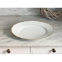 Vintage Servierplatte Mit Goldrand/Großer, Ovaler Teller Servierteller Kuchenteller Made in Germany, Plankenhammer Floss Bavaria Vintage Servierplatte Mit Goldrand/Großer, Ovaler Teller Servierteller Kuchenteller Made in Germany, Plankenhammer Floss Bavaria von Gernewieder