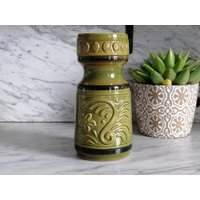 Vintage Vase/Grüne Vab Gräfenroda German Pottery Mid Century - 1960Er von Gernewieder