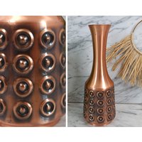 Vintage Vase Aus Kupfer Und Messing/Bohemian Style Handarbeit Der 1960Er Jahre von Gernewieder