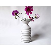 Weiße Vase, Mid Century, 50Er, 60Er, Weiß, Modern, Gdr von Gernewieder