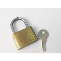 Winziges Vorhängeschloss 80Er /90Er Jahre/stahl - Messing Schloss Padlock Schlüssel von Gernewieder