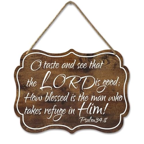 Geroclonup O Taste and See That The Lord is Good Schild Christliche Wandkunst Holz Bibelverse Wanddekoration Schrift Wandkunst Religiös Inspirierendes Holzschild für Gebet Kirche Christliche Geschenke Geroclonup O Taste and See That The Lord is Good Schild Christliche Wandkunst Holz Bibelverse Wanddekoration Schrift Wandkunst Religiös Inspirierendes Holzschild für Gebet Kirche Christliche Geschenke von Geroclonup