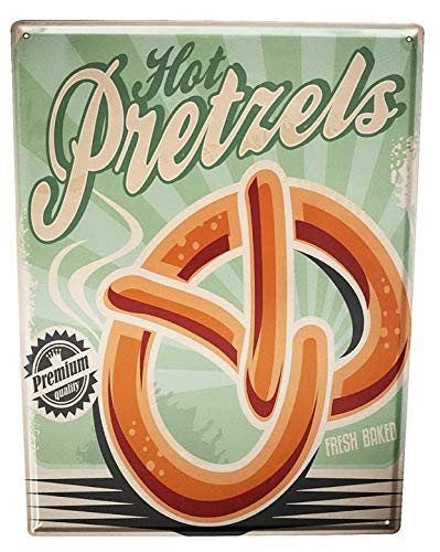 Geroclonup Retro-Metall-Blechschild, Wanddekoration, Brezeln, lustiges Vintage-Blechschild, Wandschild, Poster für Café, Bar, Restaurant, Supermarkt, Shop, beste Geschenkidee, 40,6 x 30,5 cm Geroclonup Retro-Metall-Blechschild, Wanddekoration, Brezeln, lustiges Vintage-Blechschild, Wandschild, Poster für Café, Bar, Restaurant, Supermarkt, Shop, beste Geschenkidee, 40,6 x 30,5 cm von Geroclonup