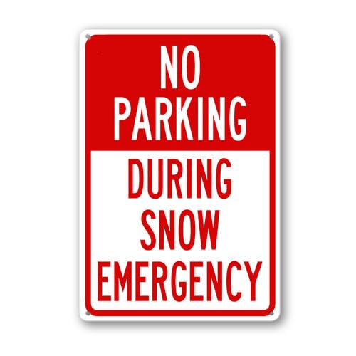 Geroclonup Winter-Metallschild "No Parking during Snow", Notfallschild, 30 x 40 cm, rostfreies Aluminium, stabil, wetterfest, für Zuhause, Hof, Garten, Hinterhof, Garage Geroclonup Winter-Metallschild "No Parking during Snow", Notfallschild, 30 x 40 cm, rostfreies Aluminium, stabil, wetterfest, für Zuhause, Hof, Garten, Hinterhof, Garage von Geroclonup