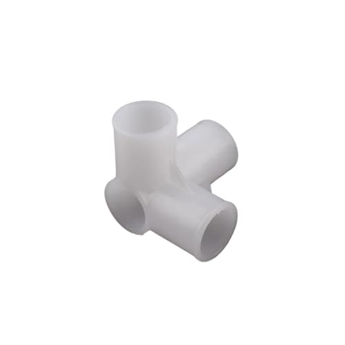 Gerrit 4 Stück Kunststoff-Innendurchmesser 12 mm 16 mm 20 mm 25 mm PE-T-Anschluss Vier-Fünf-Wege-Verbindungsrohr-Adapter Kleiderschrank-Armaturen (Color : 4 Way Connector, Size : Inner Diameter 16mm) von Gerrit