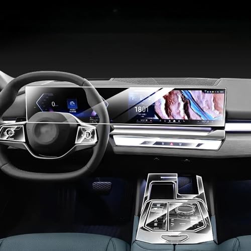 Gerrit Autoinnenraum transparente TPU-Folie Getriebeblende Mittelkonsole Anti-Kratz-Aufkleber, für BMW 5er G60 G61 i5 2024 von Gerrit