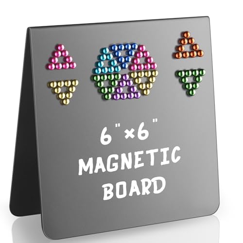 Gersoniel Magnet Show Off Stand Balls Magnetic Display Board Black Metal Magnet Board Stand Desk Staffelei Board for Bulletin Table Top Beads Balls Showing Off (Magnetic Beads Not Included) (1 Pack) von Gersoniel