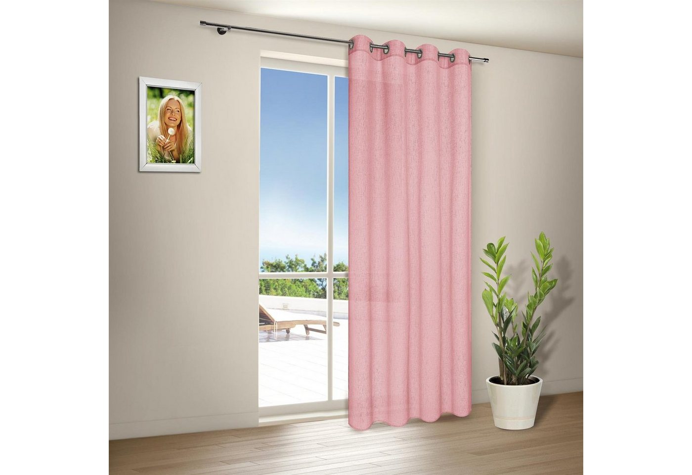 Gerster Gardine Gerster Ösenschal, uni B = 140 x H =235 cmTranspar, transparent Gerster Gardine Gerster Ösenschal, uni B = 140 x H =235 cmTranspar, transparent von Gerster