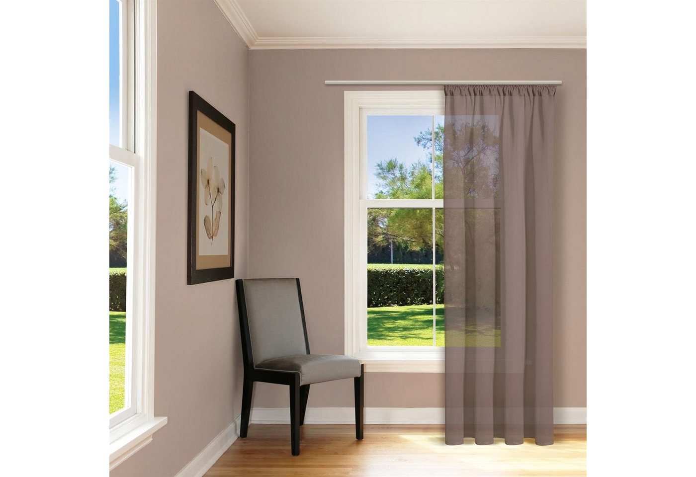 Gerster Gardine Gerster Schal mit Tunneldurchzug und Kräuselband, transparent Gerster Gardine Gerster Schal mit Tunneldurchzug und Kräuselband, transparent von Gerster