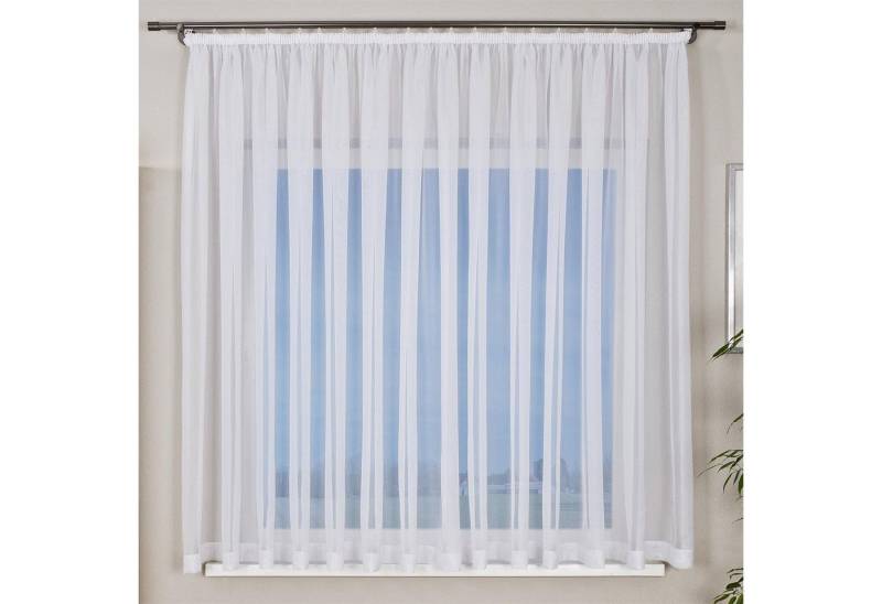 Gerster Gardine Gerster Store mit Kräuselband, Uni B = 450 x H, transparent von Gerster
