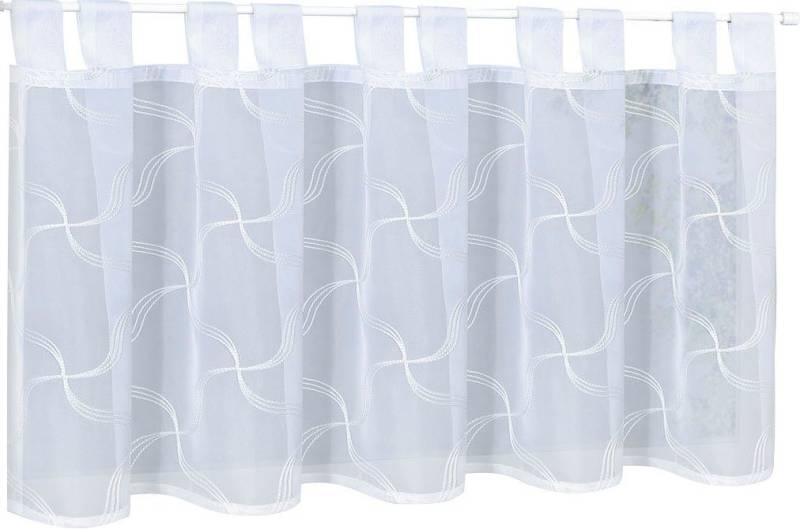 Gerster Gardine Sabina, Schlaufen (1 St), transparent, Voile, Schlaufenpanneau bestickt von Gerster