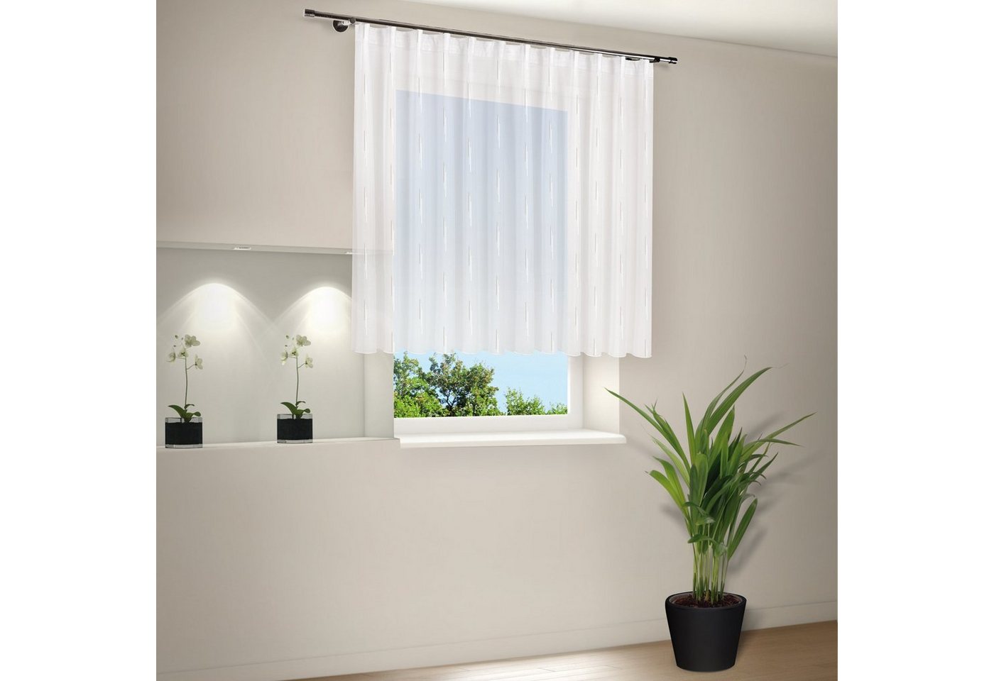 Gerster Gardine Gerster Store Monika mit Faltenband 200% Zugabe B, transparent Gerster Gardine Gerster Store Monika mit Faltenband 200% Zugabe B, transparent von Gerster