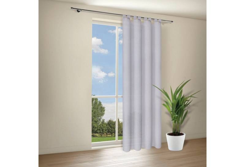 Gerster Gardine Maia (1 St), Schlaufen, halbtransparent, Wirkware, Schlaufenschal "Maia" uni von Gerster