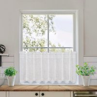 Gerster Scheibengardine "Anika" Durchzuglöcher 1 Stk. tlg. SB-Stickereibistro "Anika" weiß von Gerster