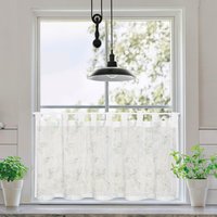 Gerster Scheibengardine "Galina" Schlaufen 1 Stk. tlg. SB-Schlaufenbistro "Galina" Bio BW von Gerster