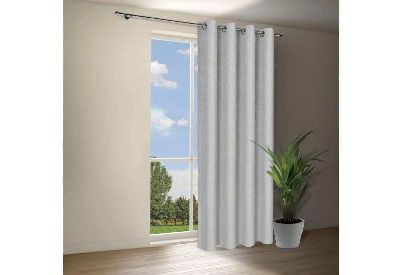 Gerster Vorhang Eliana (1 St), Ösen, blickdicht, Wirkware, Blickdichter Ösenschal "Eliana" von Gerster