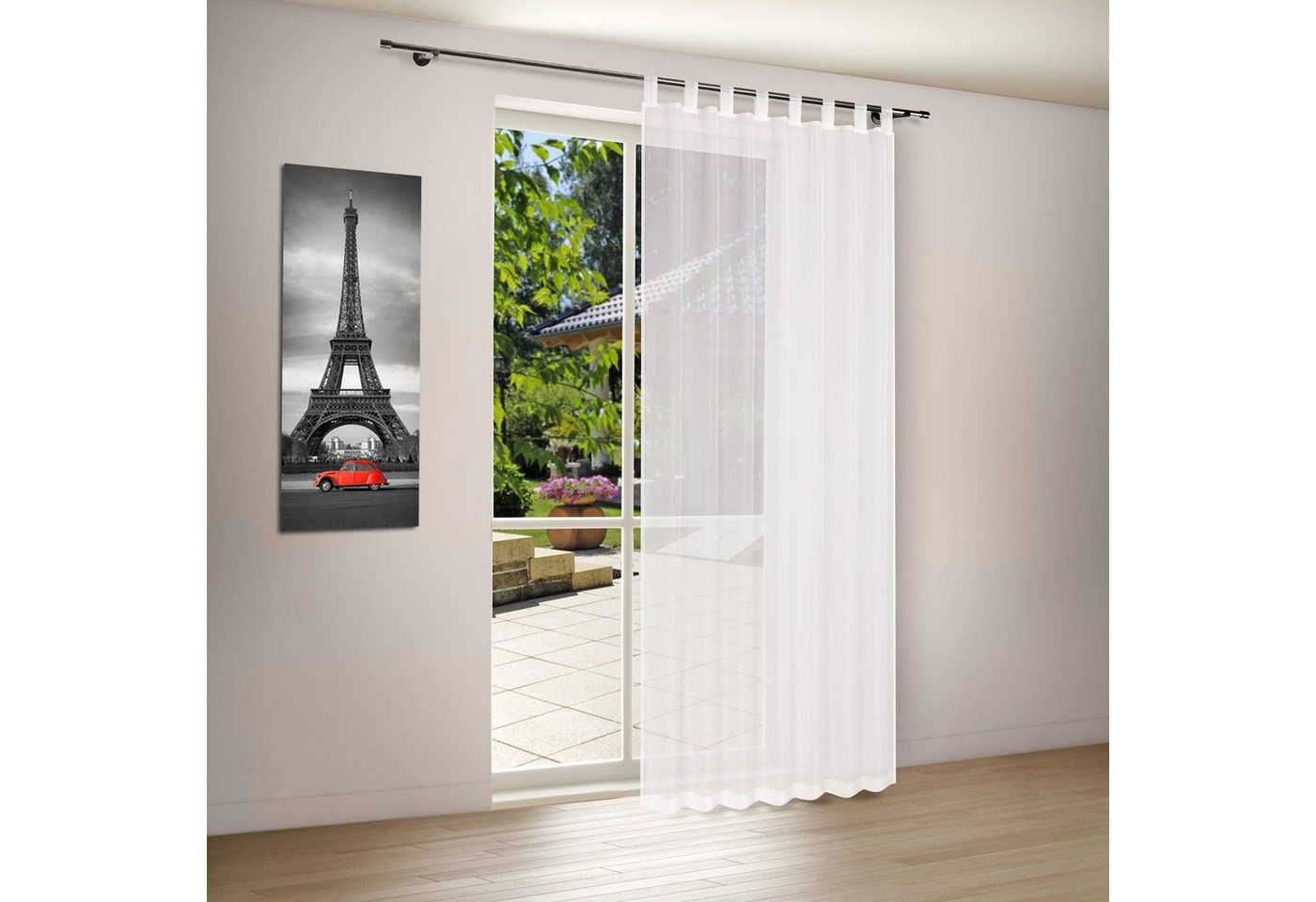 Gerster Vorhang Gardine LILIA Vorhang mit Schlaufen Transparent 140/225 cm, Schlaufen (1 St), transparent von Gerster