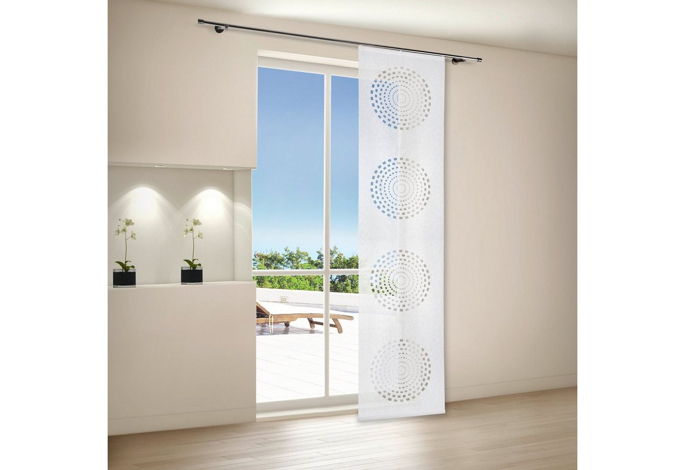 Gerster Vorhang LAURA Moderner Schiebevorhang (1 St), Paneelwagen, transparent von Gerster