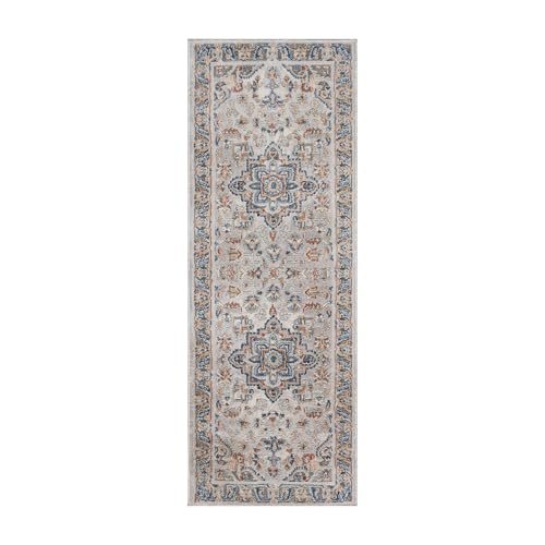 Gertmenian Arlo 29114 Plüsch-Läufer für den Innenbereich, 5 x 15 cm, schmutzabweisend, ideal für stark frequentierte Bereiche im Wohnzimmer, Schlafzimmer, Eingangsbereich, Afton Gray, 29114 von Gertmenian