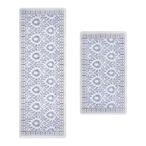 Gertmenian Boho-Teppich für den Innenbereich, rutschfest, super stark, ideal für stark frequentierte Bereiche im Schlafzimmer, Wohnzimmer, Küche, Esme, Blau, 27869 Gertmenian Boho-Teppich für den Innenbereich, rutschfest, super stark, ideal für stark frequentierte Bereiche im Schlafzimmer, Wohnzimmer, Küche, Esme, Blau, 27869 von Gertmenian