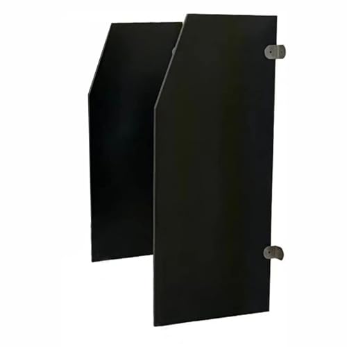 Wandbefestigung Urinal-Trennwand, Männer Urinal Sichtschutz Schallwand WC-Trennwand Trennwand Mit Montagebeschlägen Für Öffentliche Plätze (Schwarz),1Pcs von Gertrude