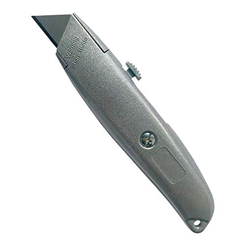 Gertu Gnoostrapalum Messer mit Trapezklinge, Stahlblau-Grau, 18 mm Größe, 12 Stück von Gertu