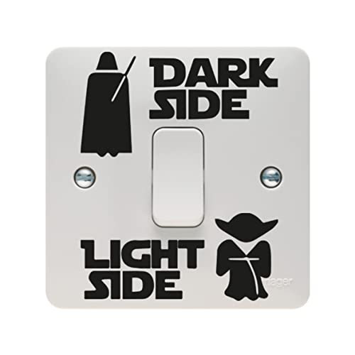 Gesar Aufkleber für Lichtschalter - Dark Side - Vinyl-Aufkleber für Steckdose - Lustiges Muster von Gesar