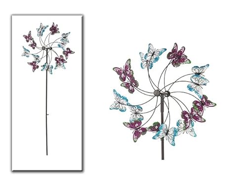 Windrad mit Schmetterling Gartenstecker Windspiel von Geschenk-Himmel