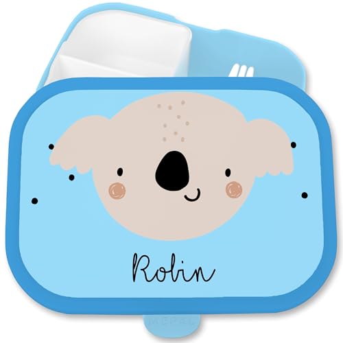 Kinder Campus für Mepal - Brotdose Boho Koala Vesperbox Koalabär Jausenbox Beutelbär I - 750 ml - Blau - fächern und name customized essbox brotbox personalisierte koalas animal lunchbox Kinder Campus für Mepal - Brotdose Boho Koala Vesperbox Koalabär Jausenbox Beutelbär I - 750 ml - Blau - fächern und name customized essbox brotbox personalisierte koalas animal lunchbox von Geschenk mit Namen personalisiert by Shirtracer